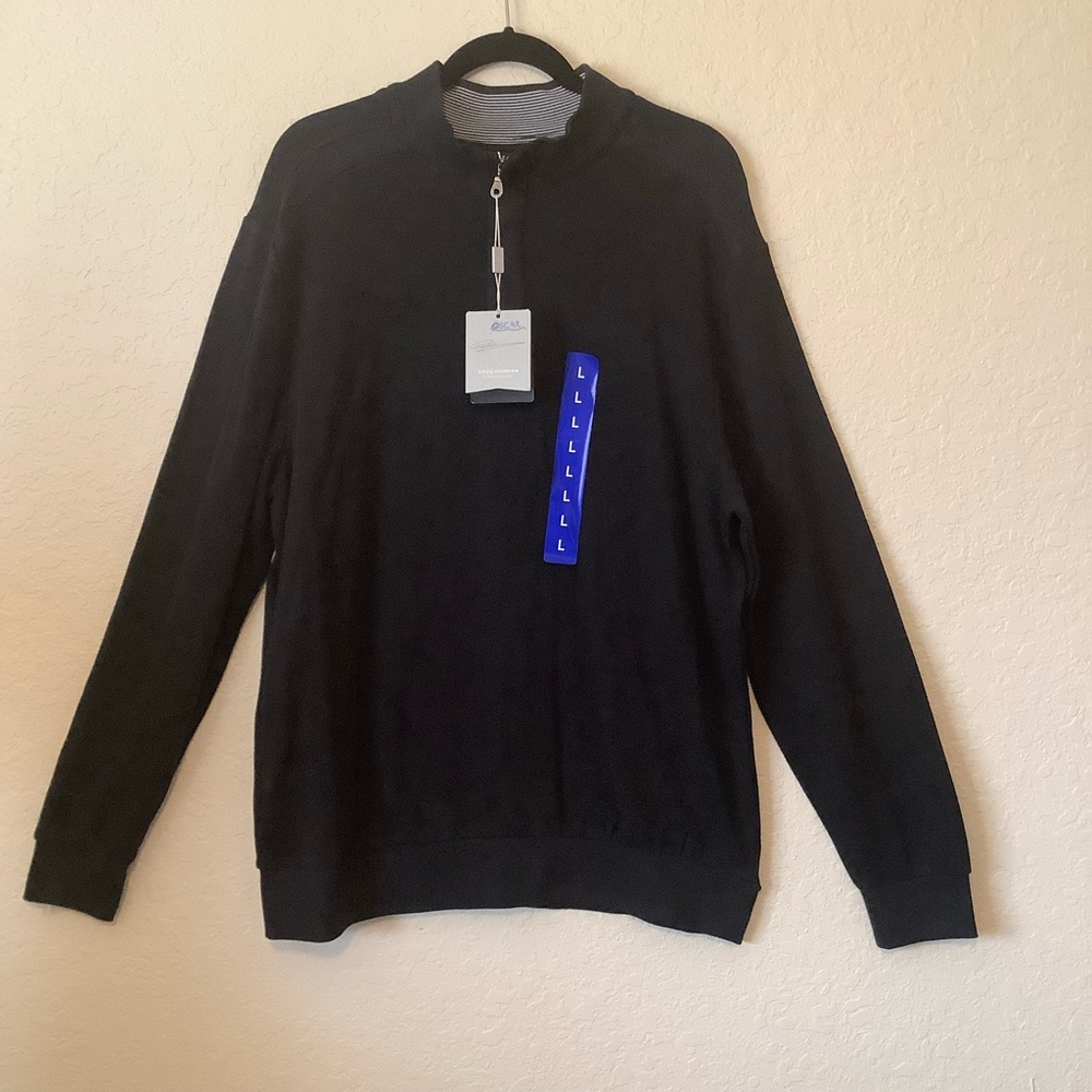 NWT Greg Norman Black Sweatrr